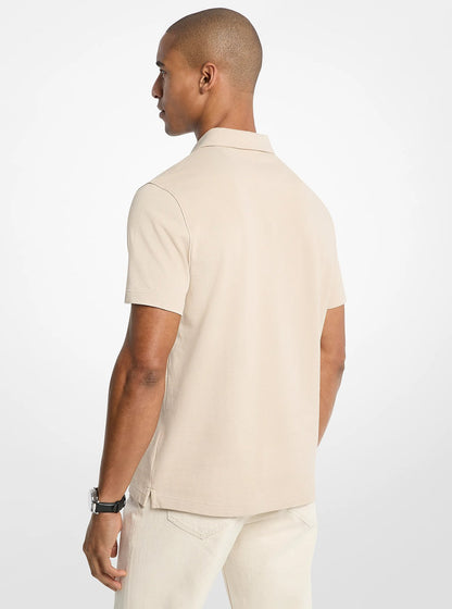 Michael Kors Pima Cotton Piqu Polo Shirt LIGHT SAND