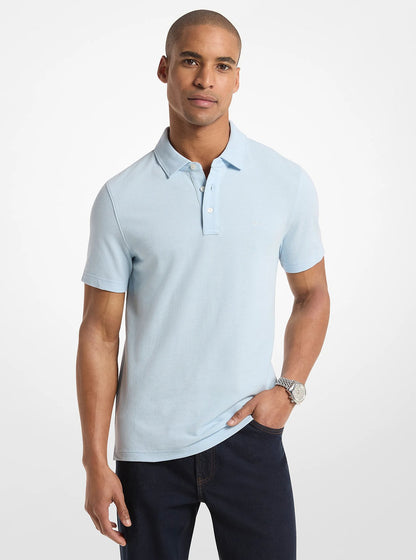 Michael Kors Pima Cotton Piqu Polo Shirt PASTEL BLUE