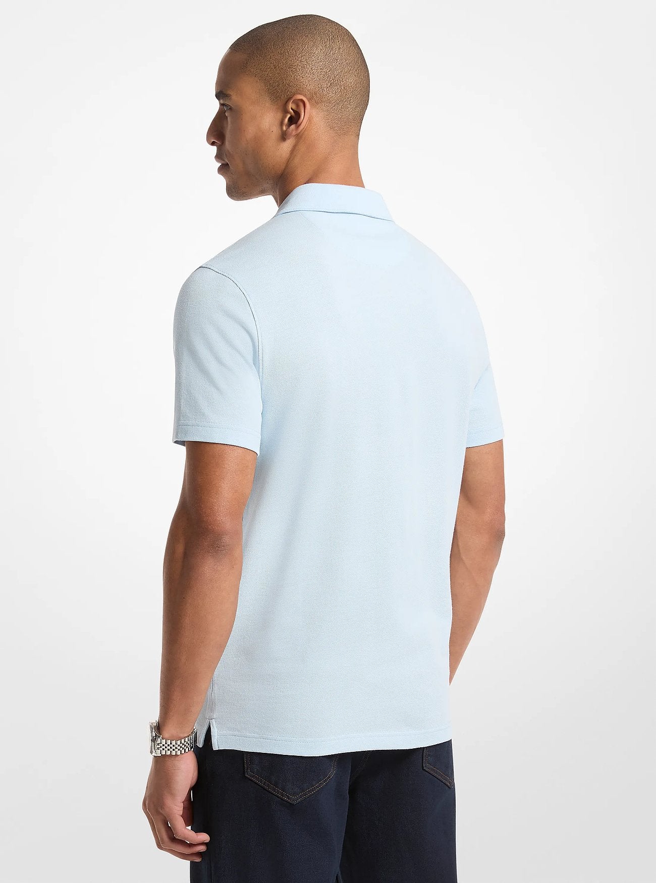 Michael Kors Pima Cotton Piqu Polo Shirt PASTEL BLUE