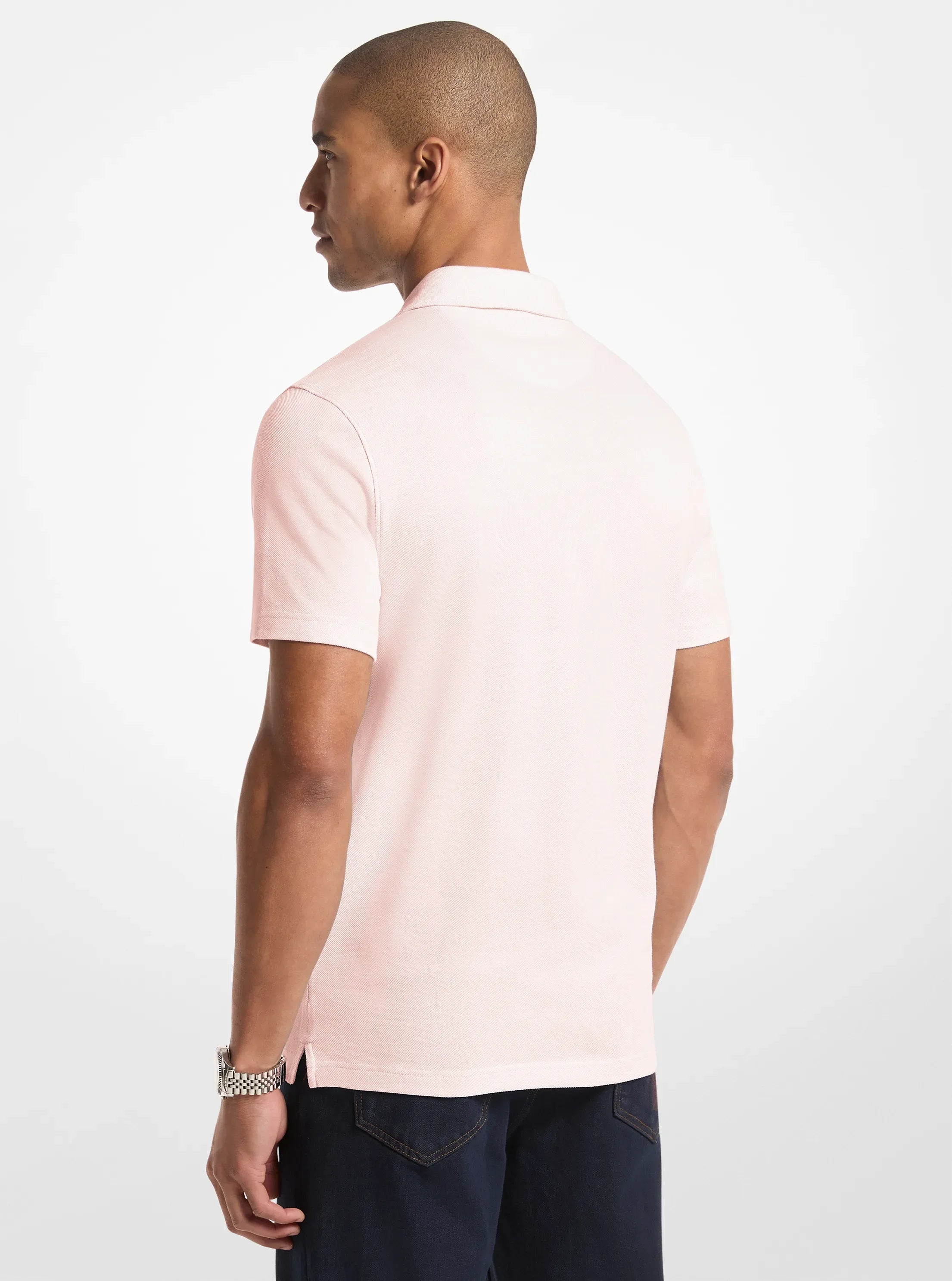 Michael Kors Pima Cotton Piqu Polo Shirt POWDER BLUSH