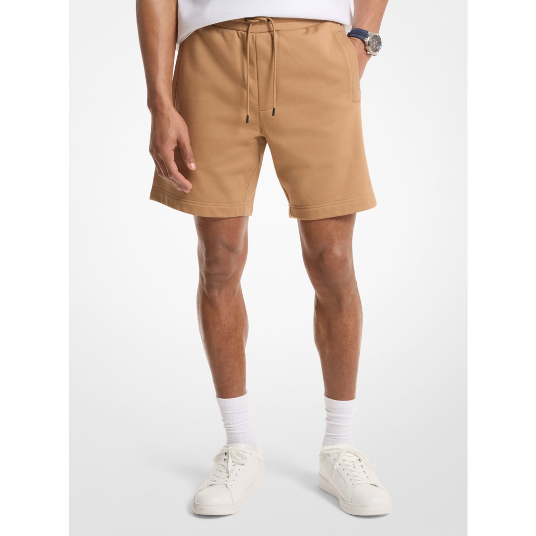 Michael Kors Logo Cotton Shorts DARK CAMEL