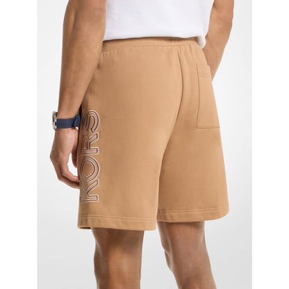 Michael Kors Logo Cotton Shorts DARK CAMEL