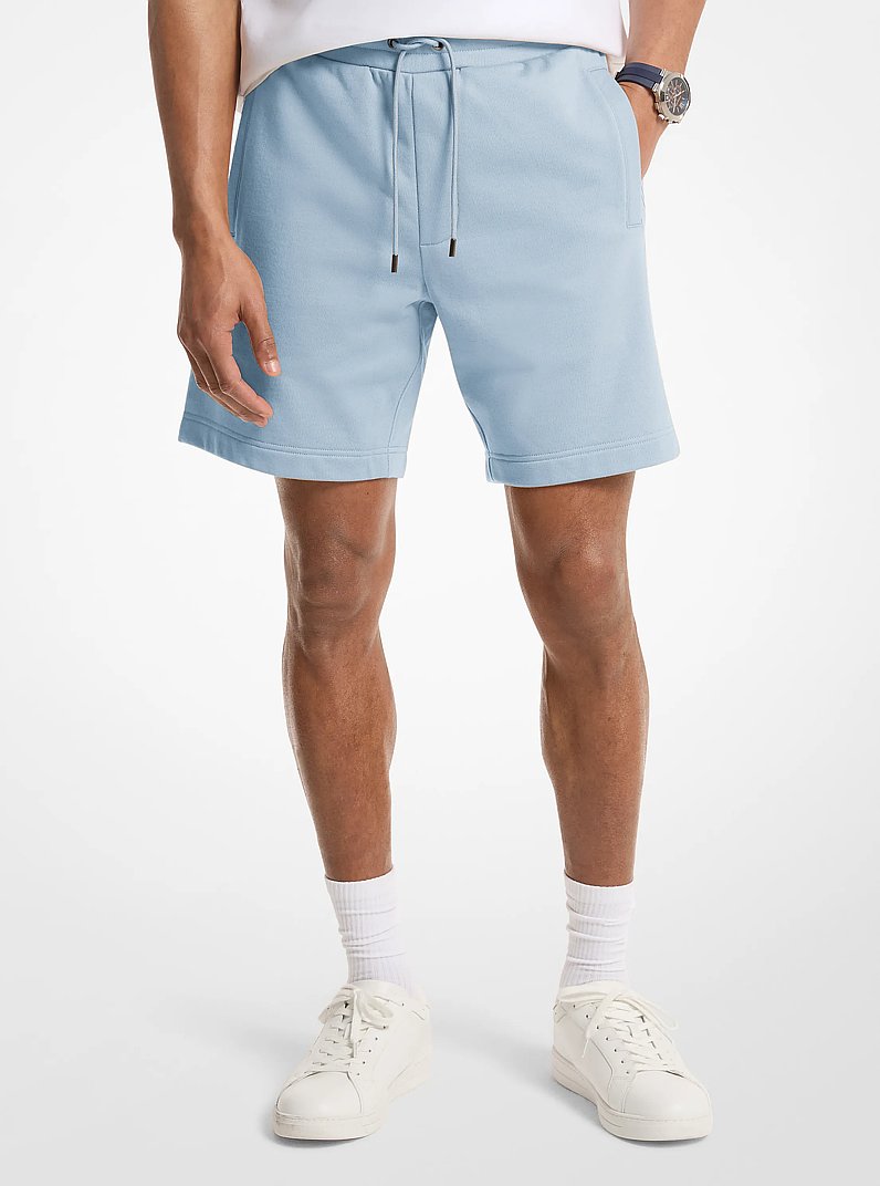 Michael Kors Logo Cotton Shorts PASTEL BLUE