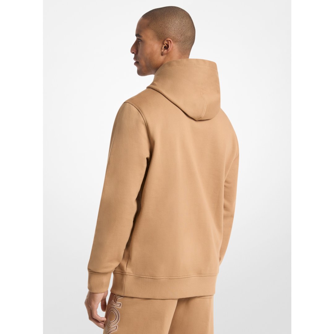 Michael Kors Logo Cotton Hoodie DARK CAMEL