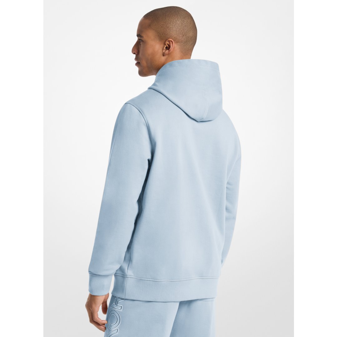 Michael Kors Logo Cotton Hoodie PASTEL BLUE