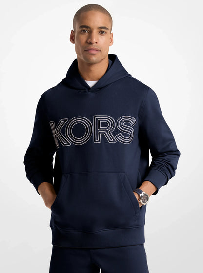Michael Kors Logo Cotton Hoodie MIDNIGHT
