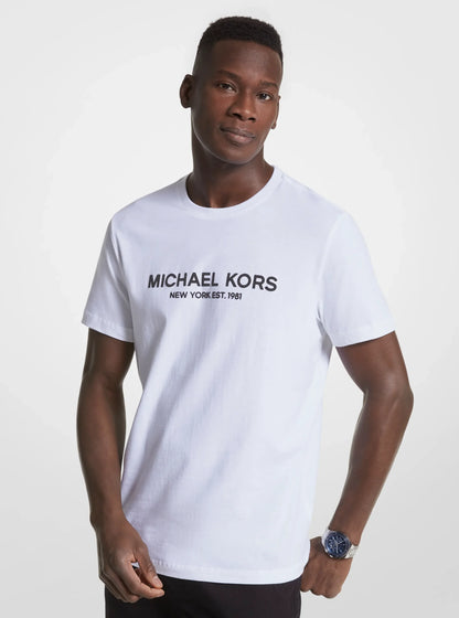 Michael Kors Logo Cotton T-shirt WHITE