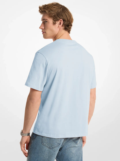 Michael Kors Logo Cotton T-shirt PASTEL BLUE