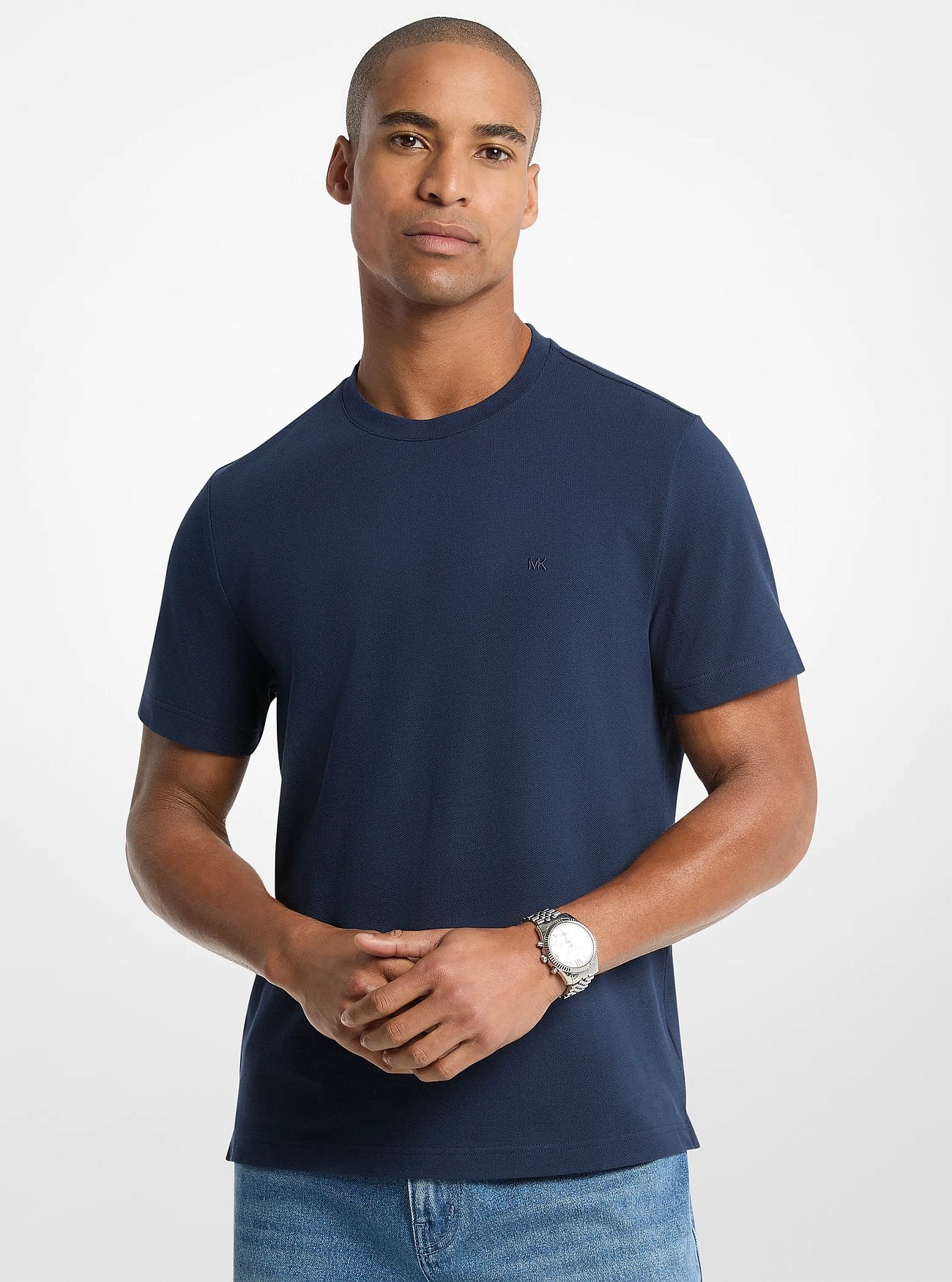 Michael Kors Cotton Piqu T-Shirt MIDNIGHT