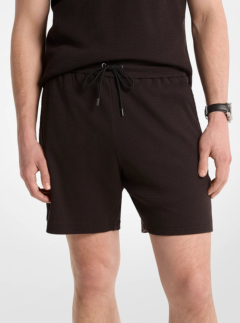 Michael Kors Waffle Knit Shorts BLACK