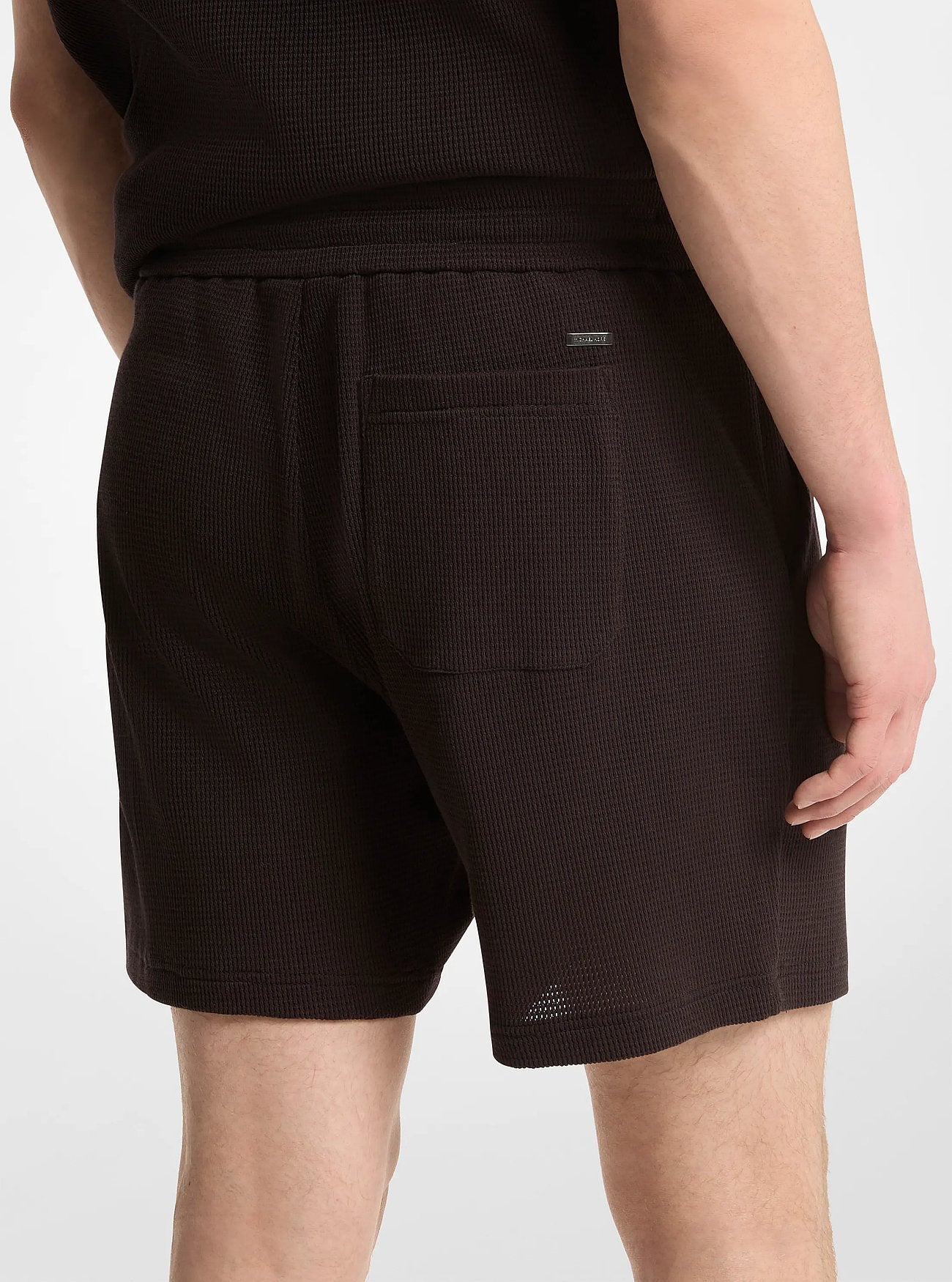 Michael Kors Waffle Knit Shorts BLACK