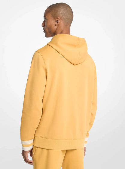 Michael Kors KORS Varsity Knit Cotton Blend Hoodie HONEYWHEAT