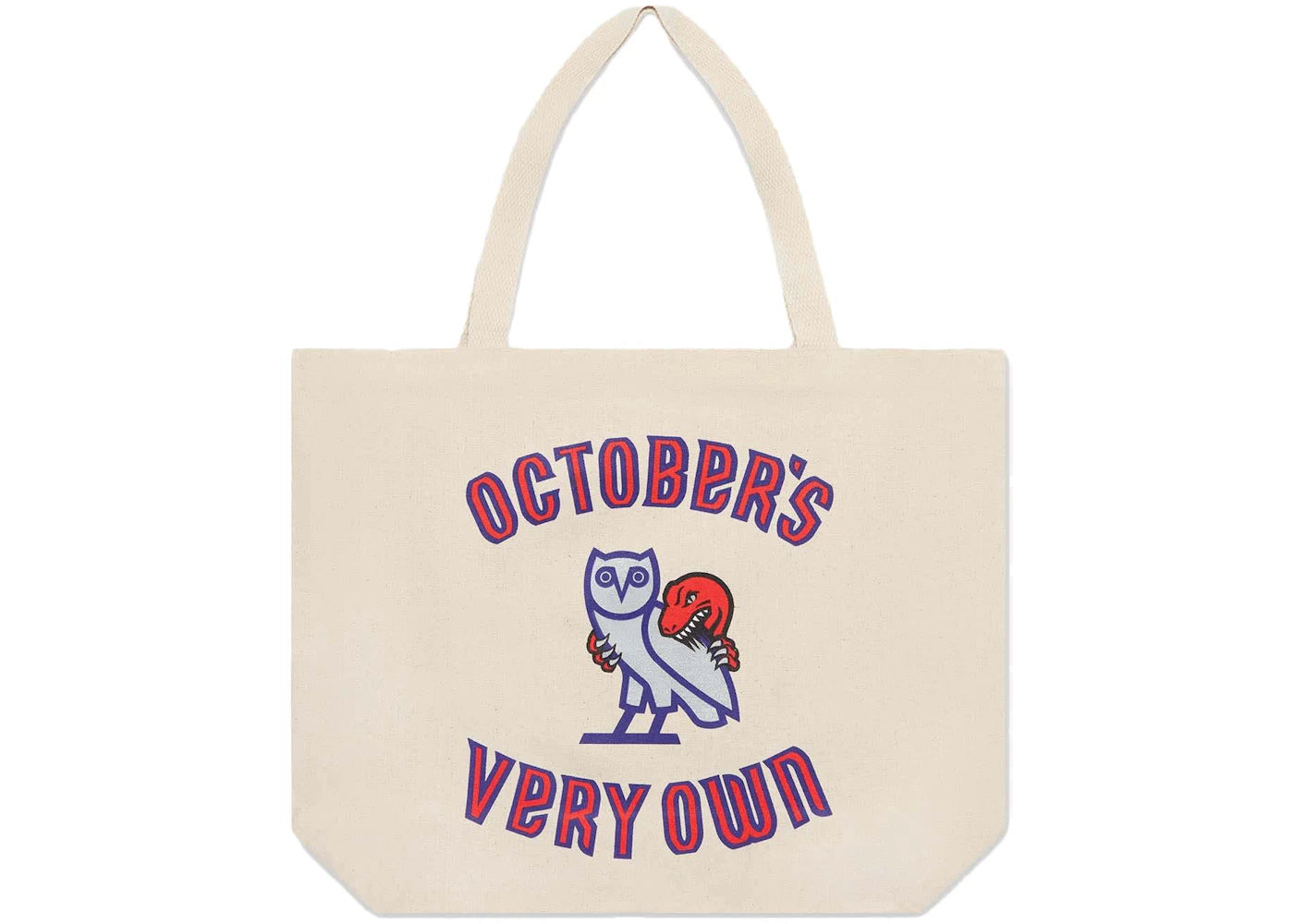 Ovo Mitchell And Ness 95 Raptors Tote Bag Cream
