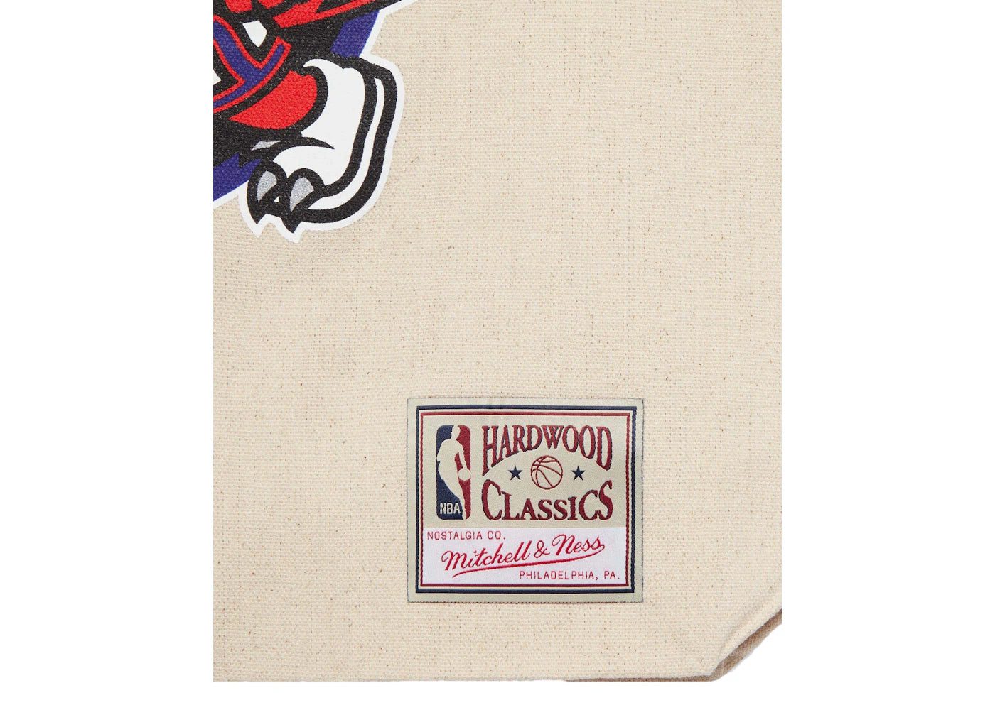 Ovo Mitchell And Ness 95 Raptors Tote Bag Cream