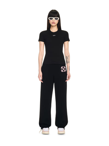 Off-White Off Stamp Rib Basic Tee Black