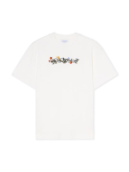 Off-White Bookish Flowers Logo Tee