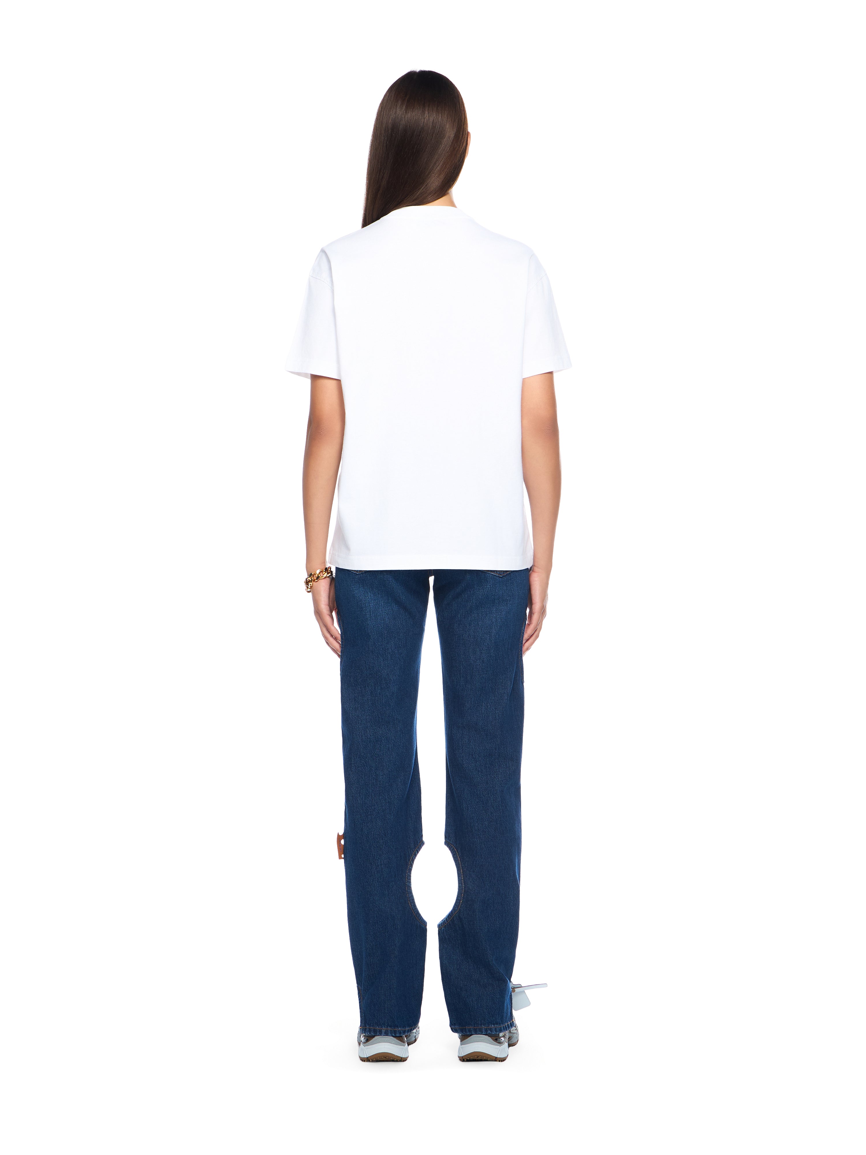Off-White Bookish Flowers Logo Tee