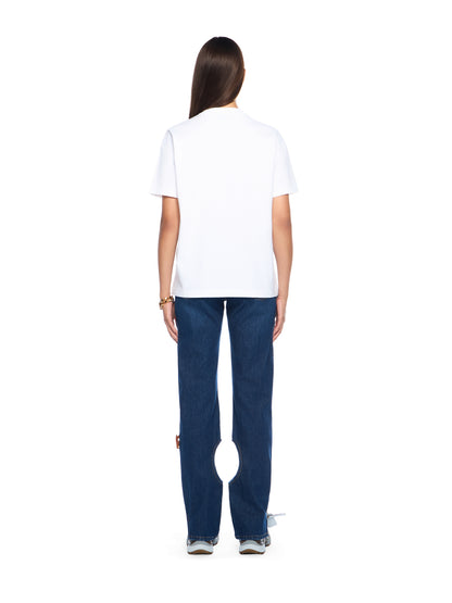 Off-White Bookish Flowers Logo Tee