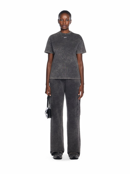 Off-White Check Flan Arrow Logo Tee Black