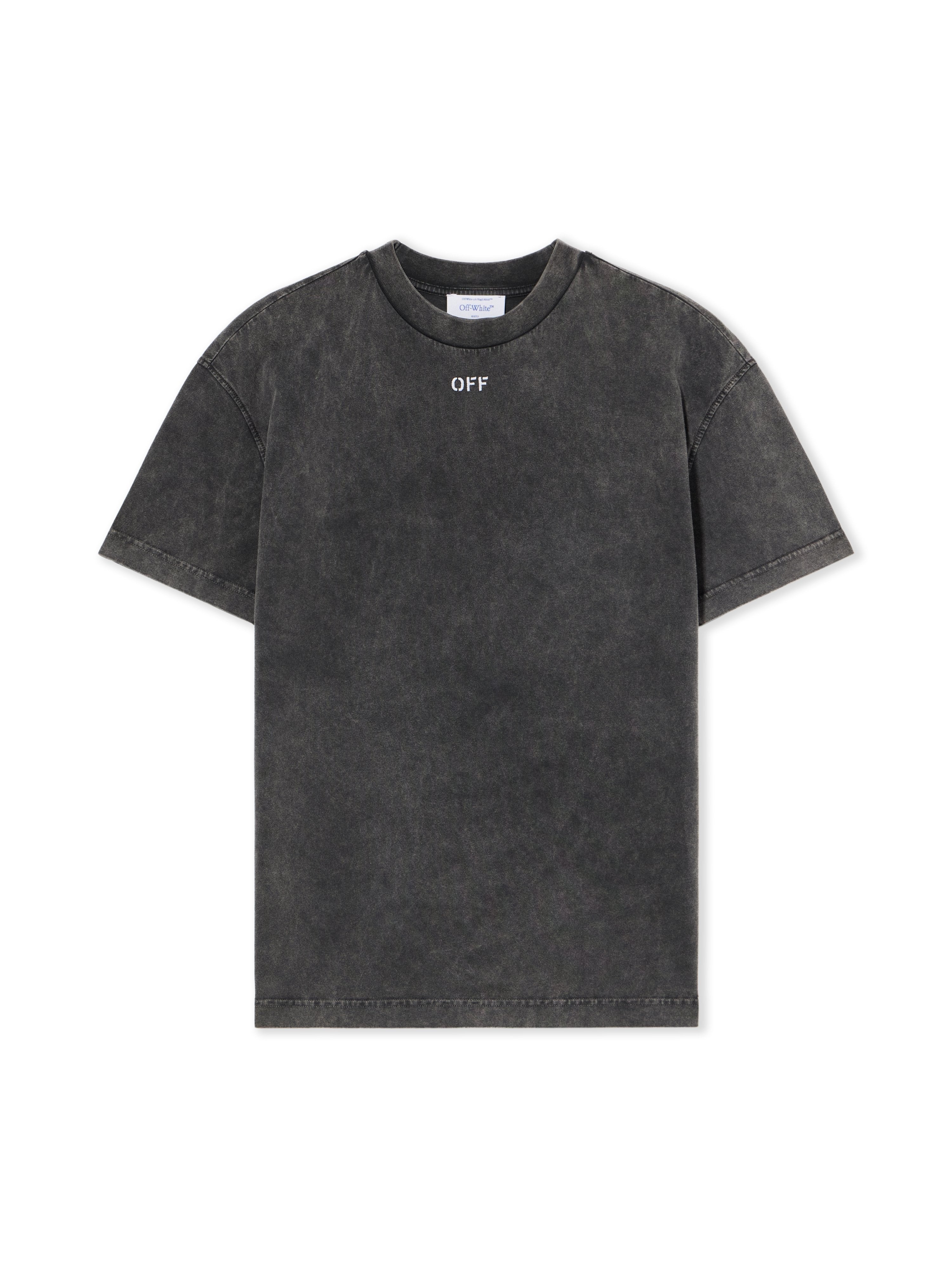 Off-White Check Flan Arrow Logo Tee Black