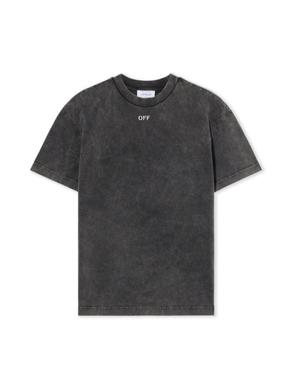 Off-White Check Flan Arrow Logo Tee Black