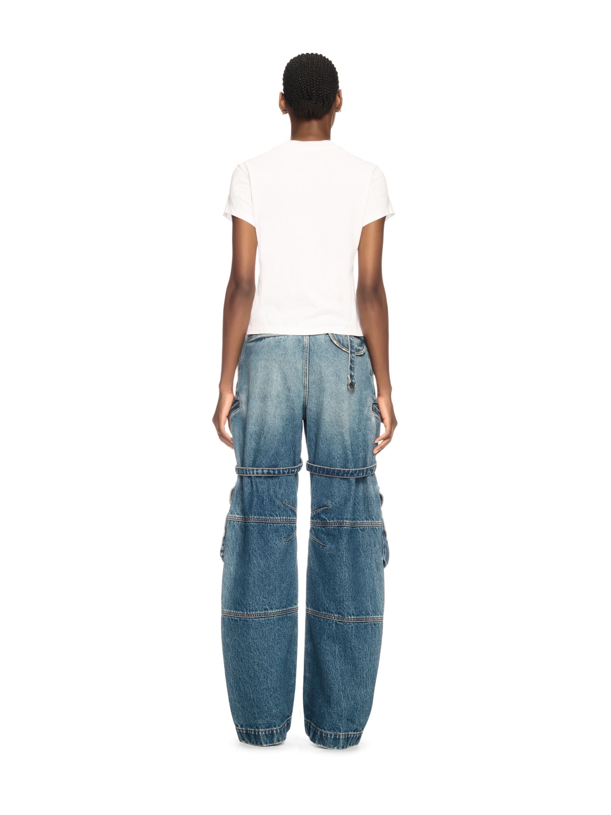 Off-White Jewel Mini Arrow Fitted Tee White  Silver