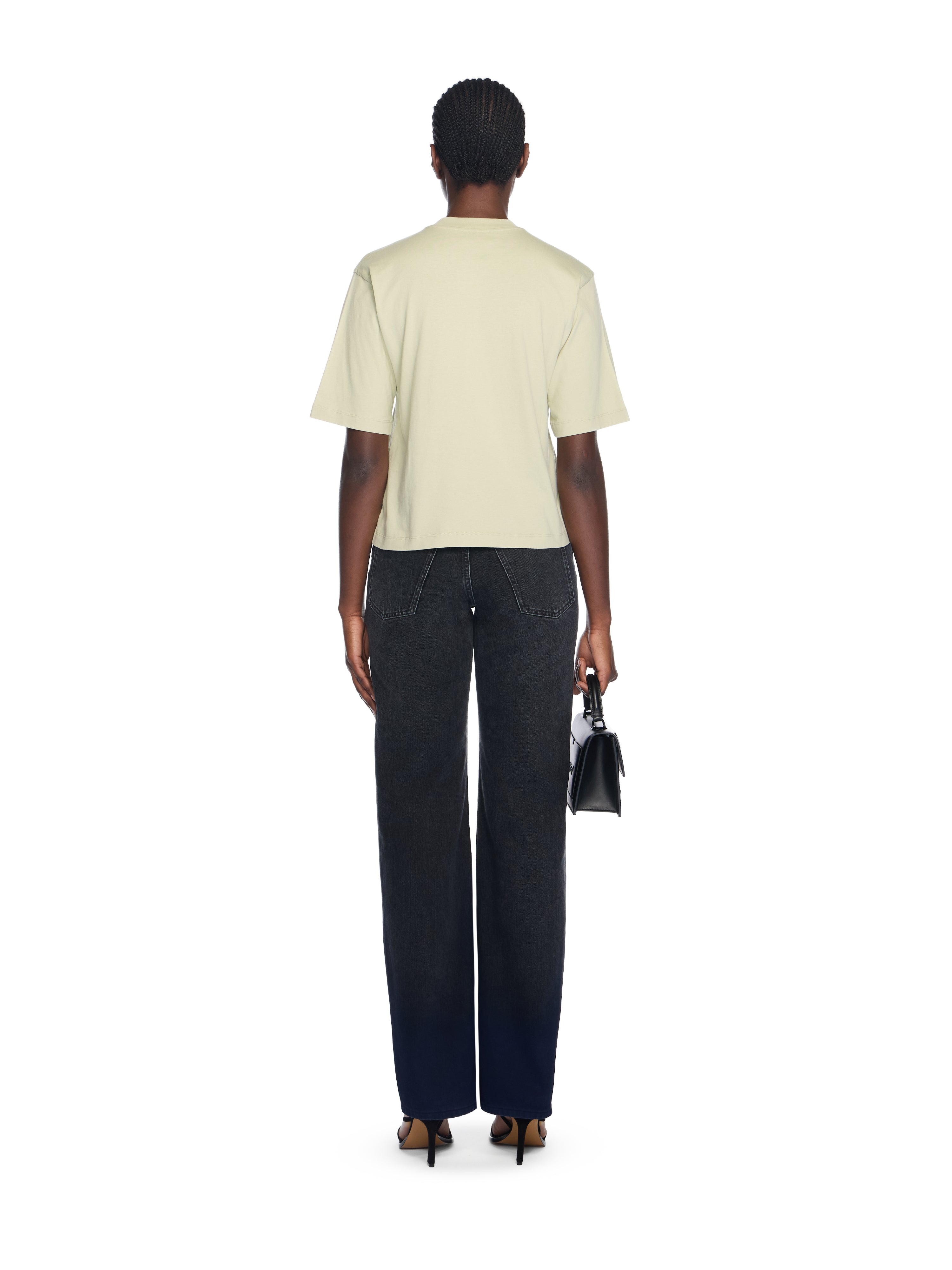 Off-White Bookish Flowers Boxy Logo Tee Black