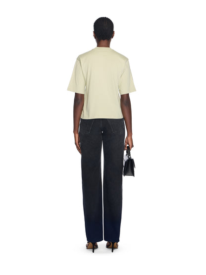 Off-White Bookish Flowers Boxy Logo Tee Black