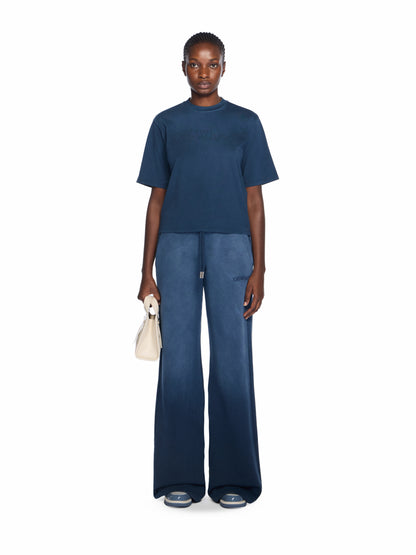 Off-White Boxy Logo Tee Sapphire