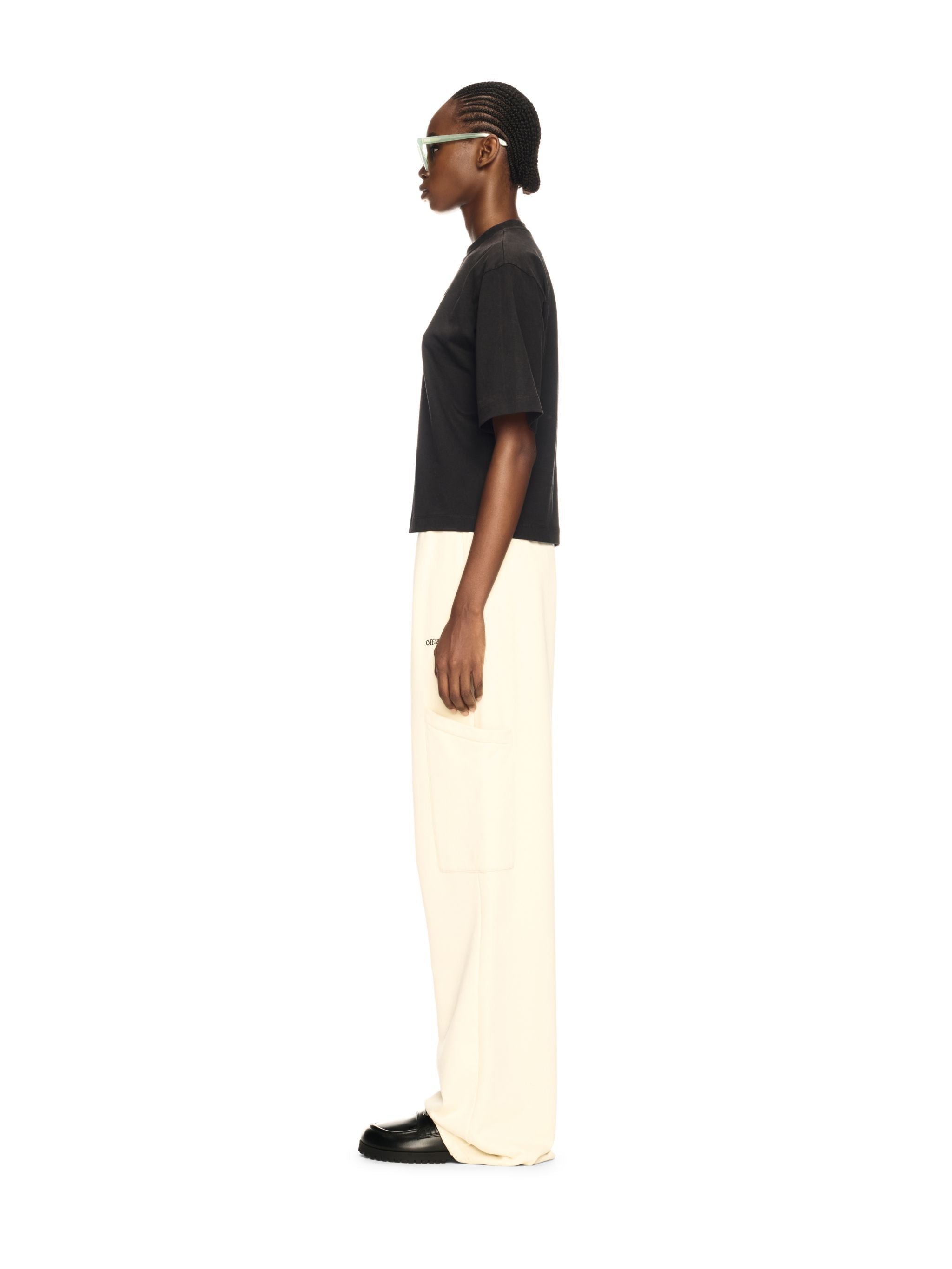 Off-White Black Bookish Roses Boxy Tshirt