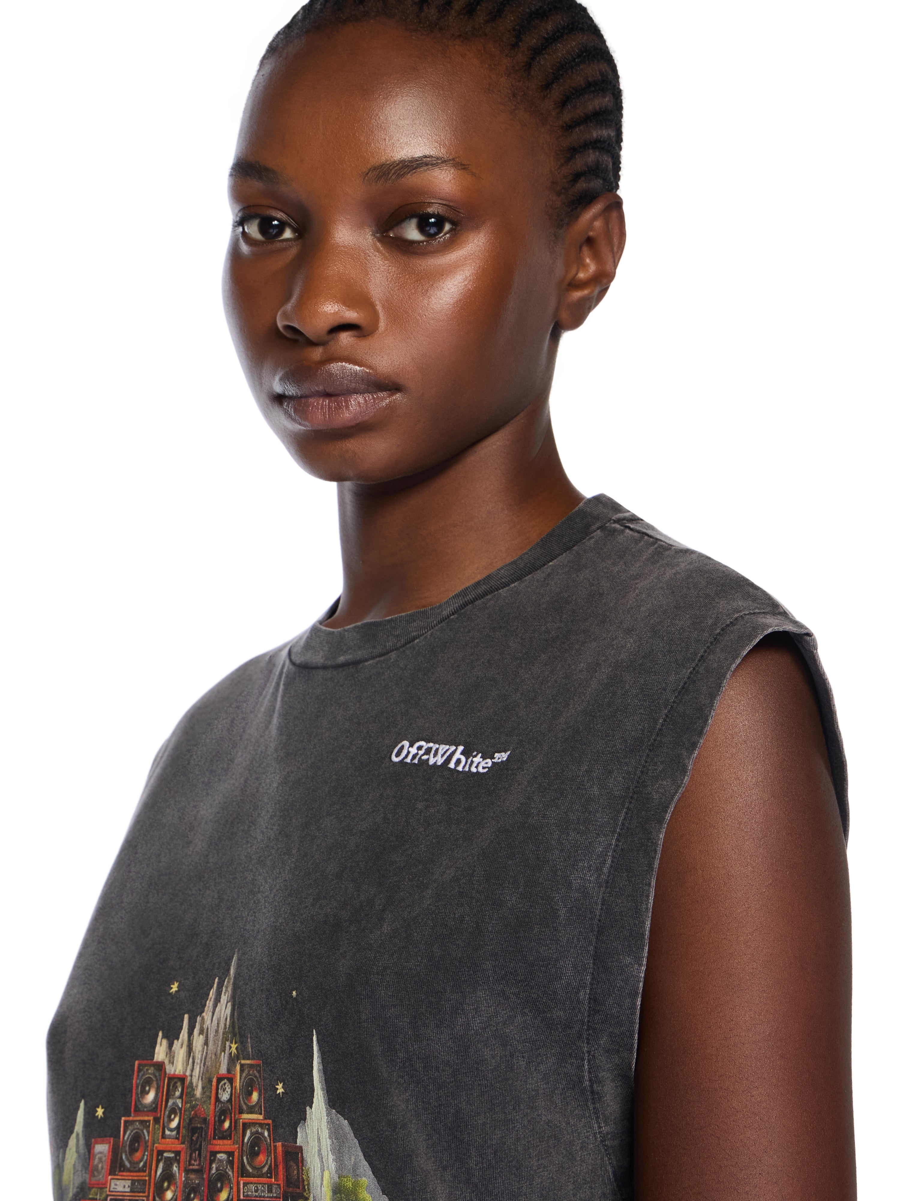 Off-White Landscape Arrow Tank Top Black