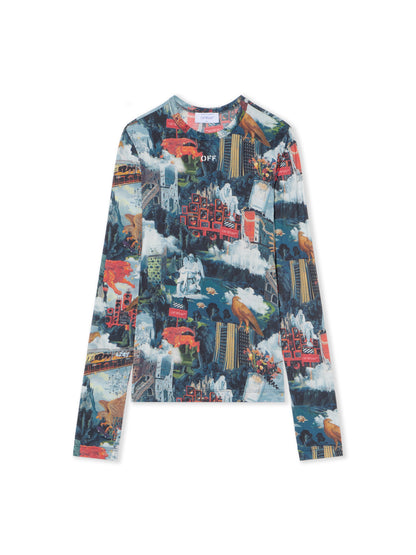 Off-White World Paint Second Skin Crew