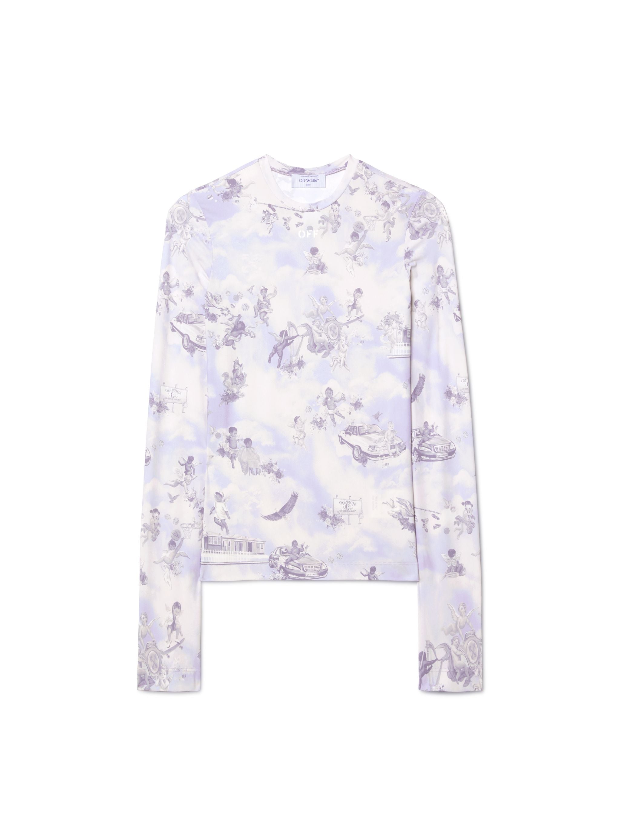 Off-White Off Fresco Sec Skin Ls Crew Purple