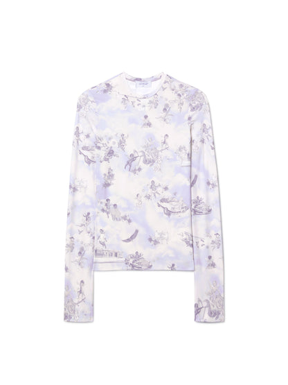 Off-White Off Fresco Sec Skin Ls Crew Purple