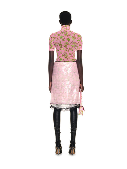 Off-White Ramage Tulle Ss Turtle Pink