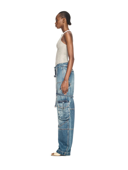 Off-White Lurex Rib Alla Top Silver