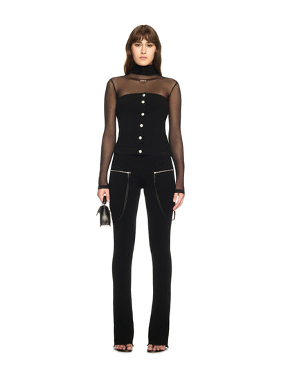 Off-White Heavy Jer Corset Top Black