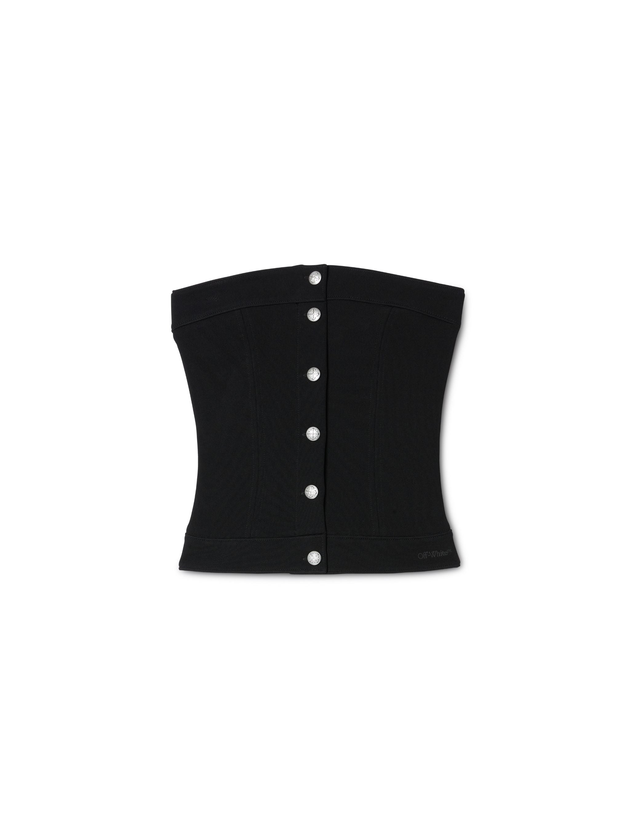 Off-White Heavy Jer Corset Top Black