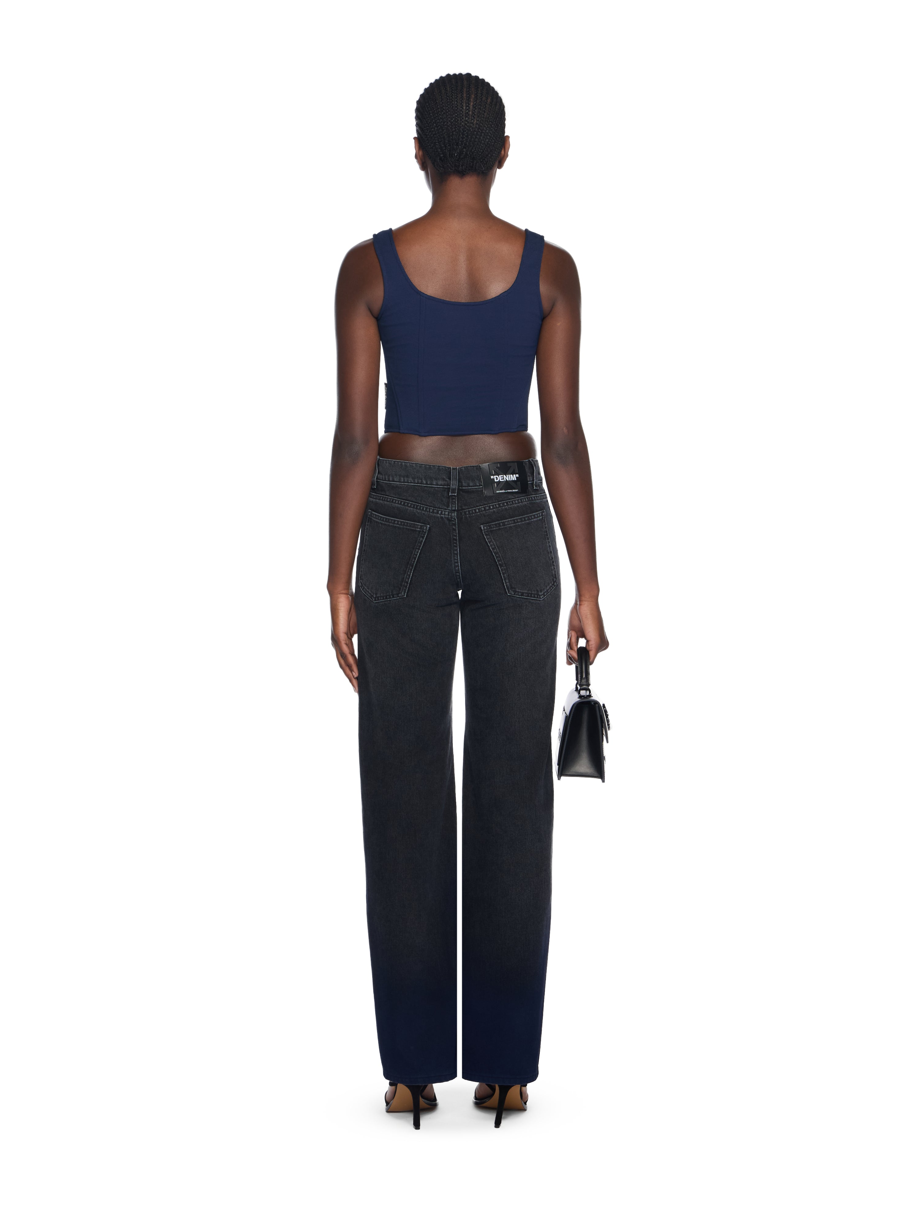 Off-White Heavy Jersey Corset Top None