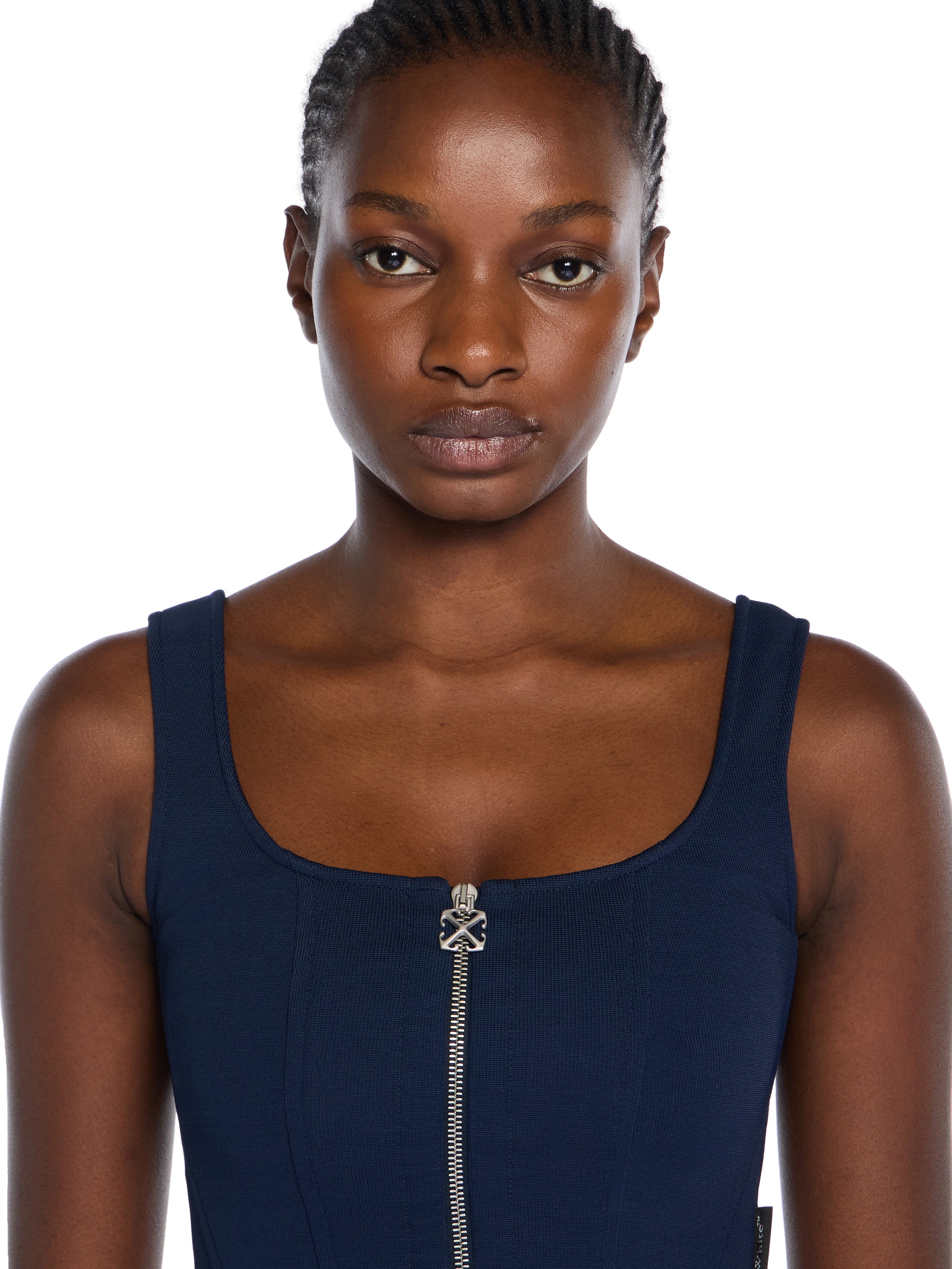 Off-White Heavy Jersey Corset Top None