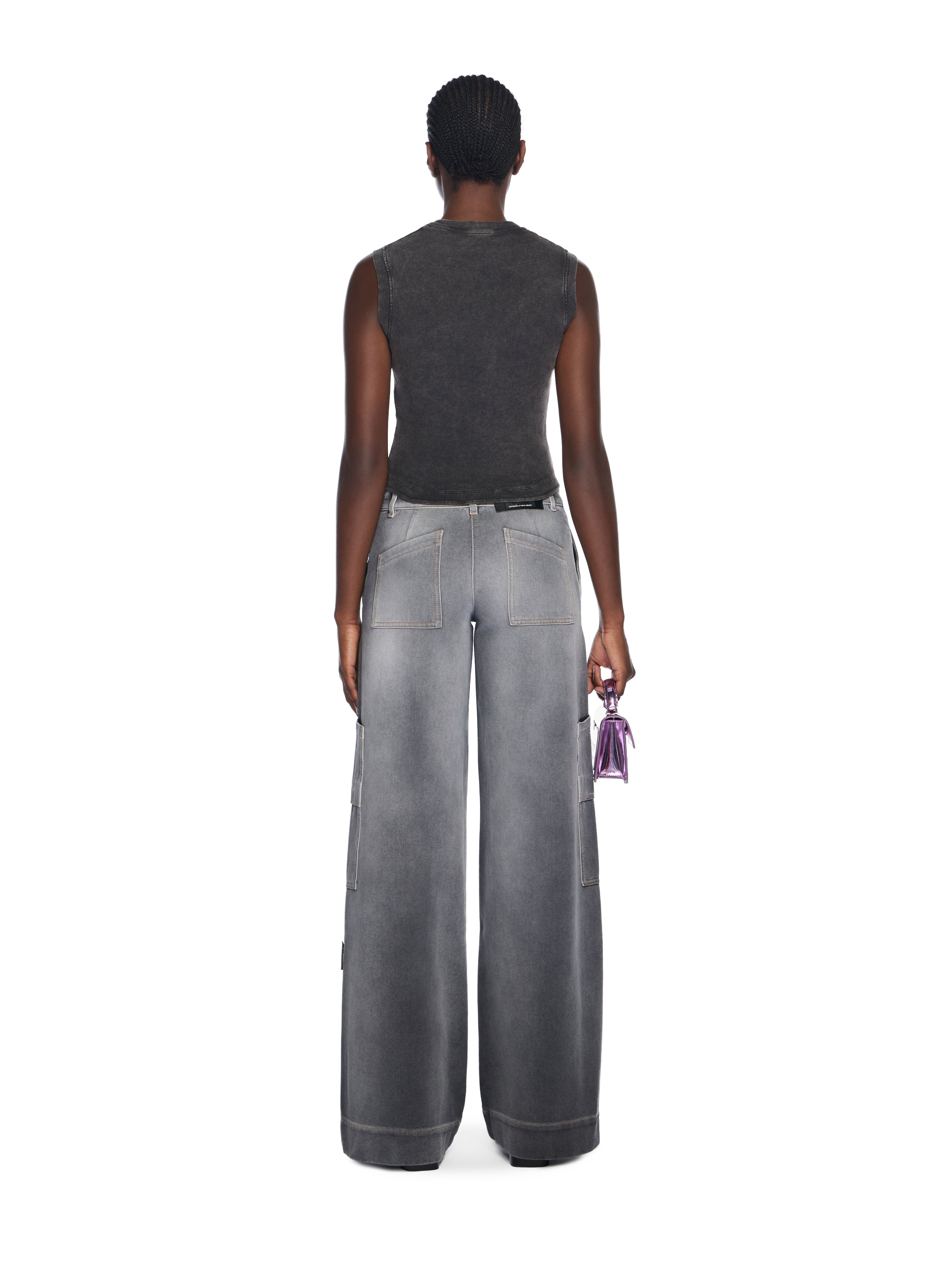 Off-White Off Stamp Rib Kat Top Black
