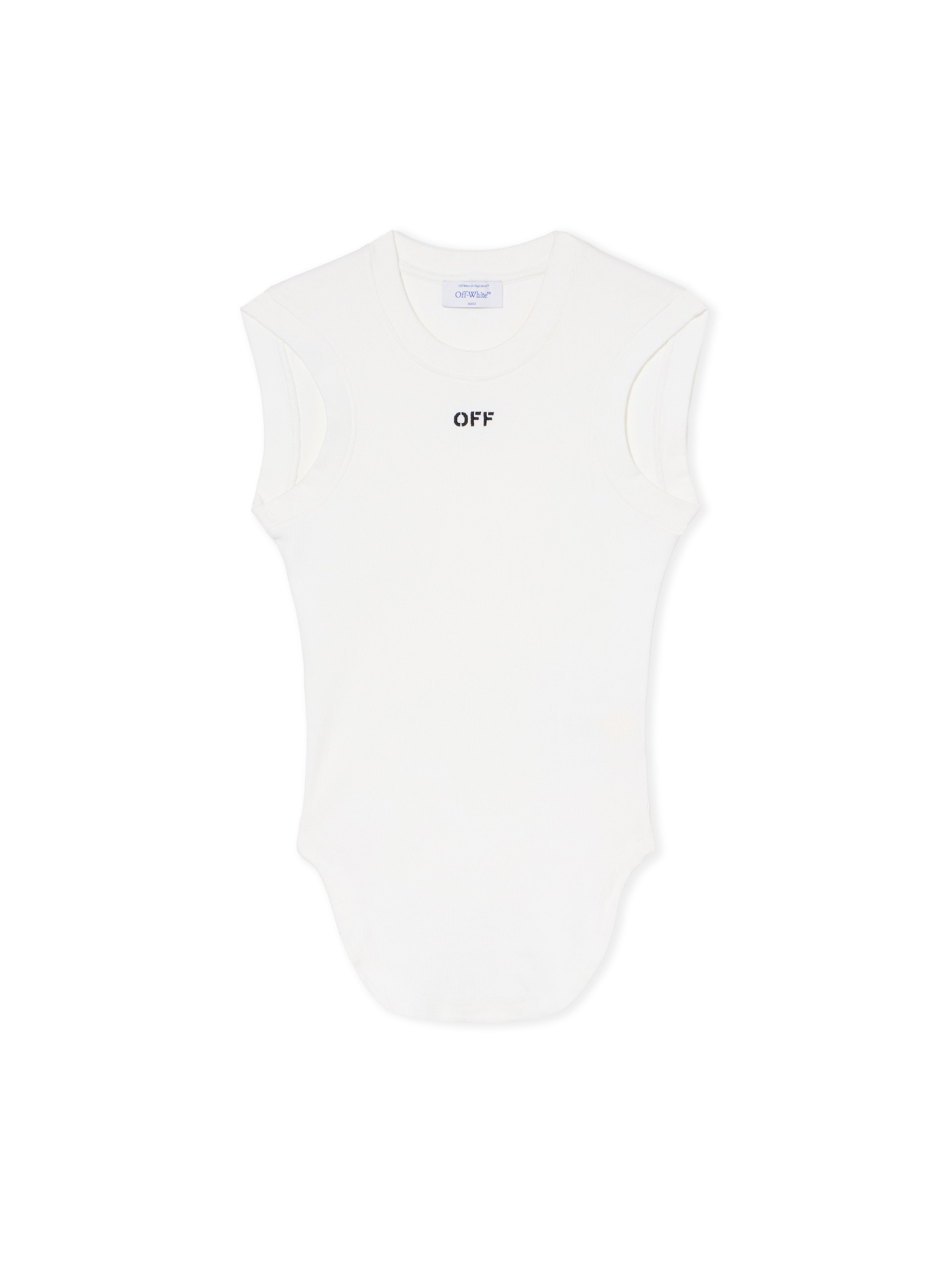 Off-White Off Stamp Rib Kat Top Black