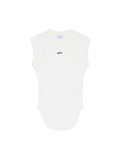 Off-White Off Stamp Rib Kat Top Black