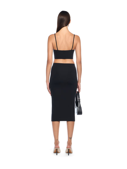 Off-White Sleek Spaghetti Strap Top Black