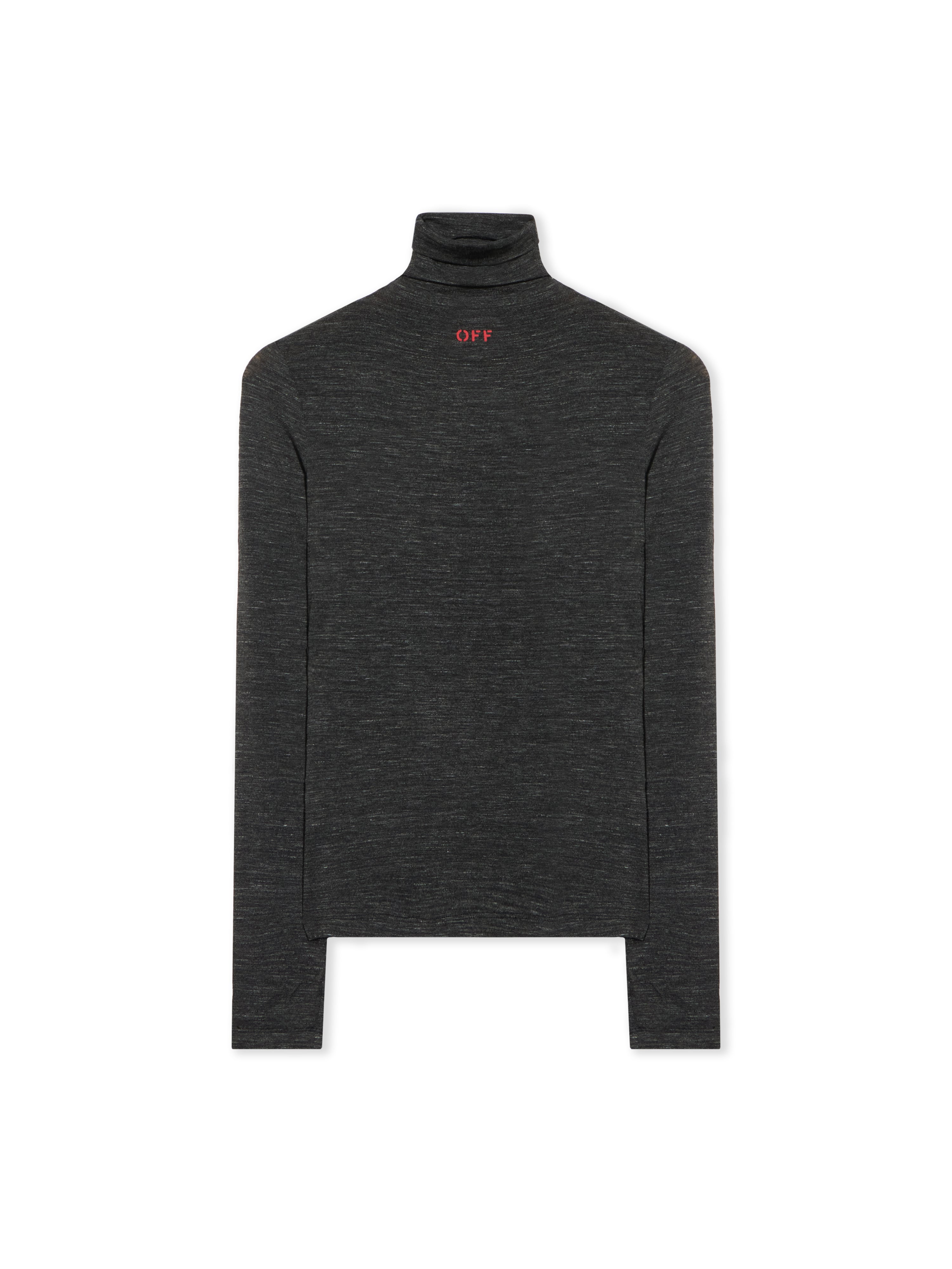 Off-White Off Stamp Turtleneck Top Black