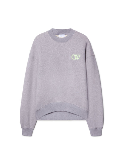 Off-White Embr Ow Over Crew Grey