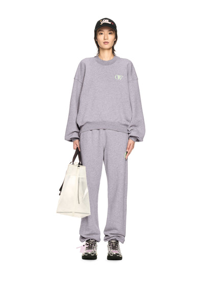 Off-White Embr Ow Over Crew Grey