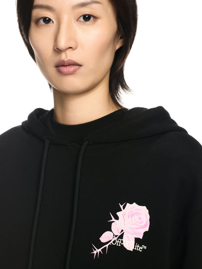 Off-White Roses Arrows Regular Hoodie Black