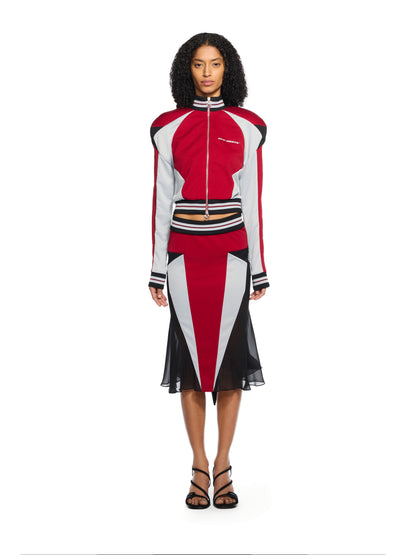 Off-White Track Star Jacket Red