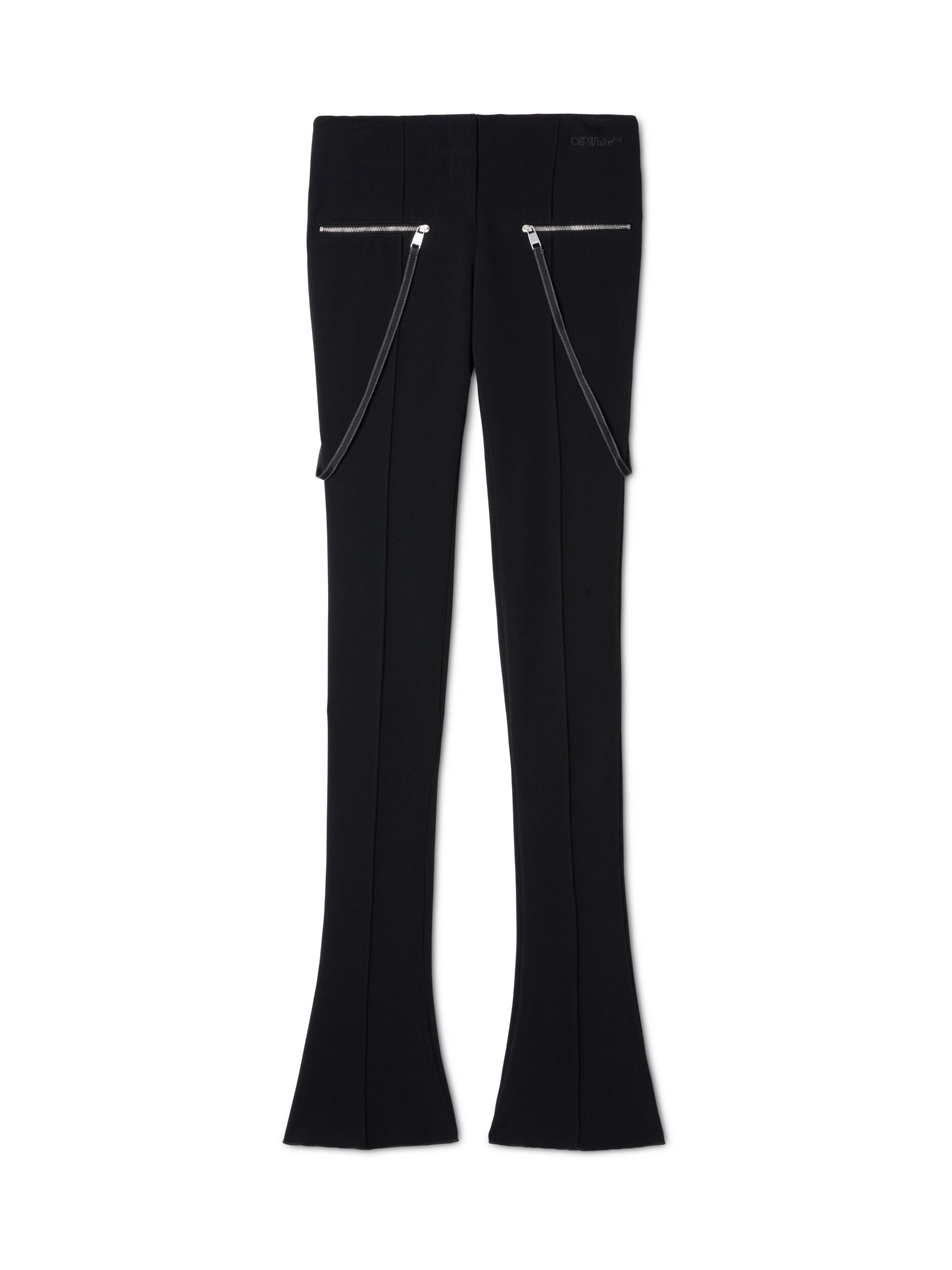 Off-White Heavy Jer Britney Zip Pants Black